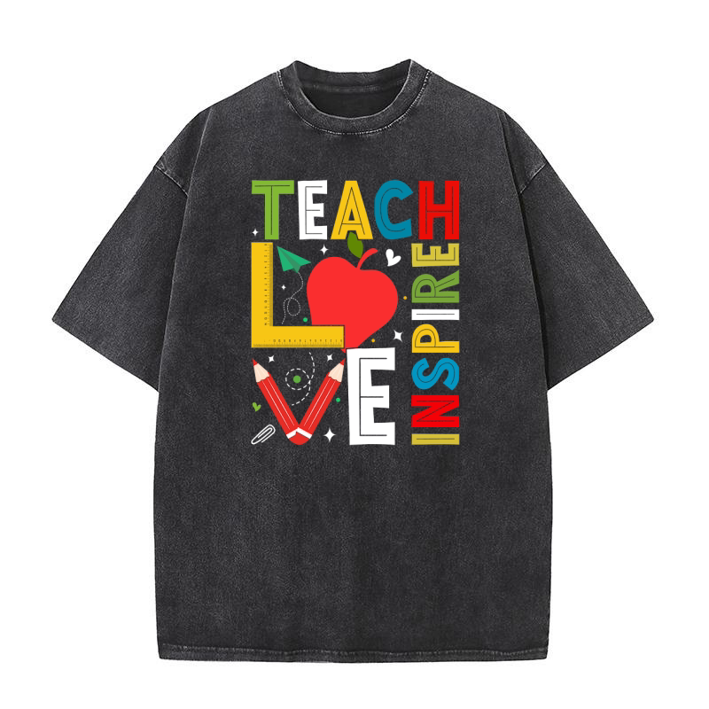 TEACH LOVE INSPIRE Washed T-Shirt