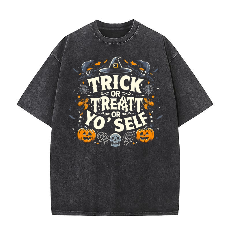 trick or treat or your self Washed T-Shirt
