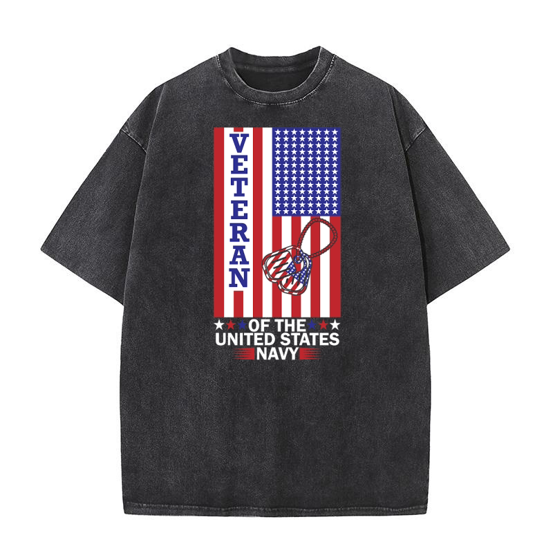 Veteran Of The United States Navy Washed T-Shirt