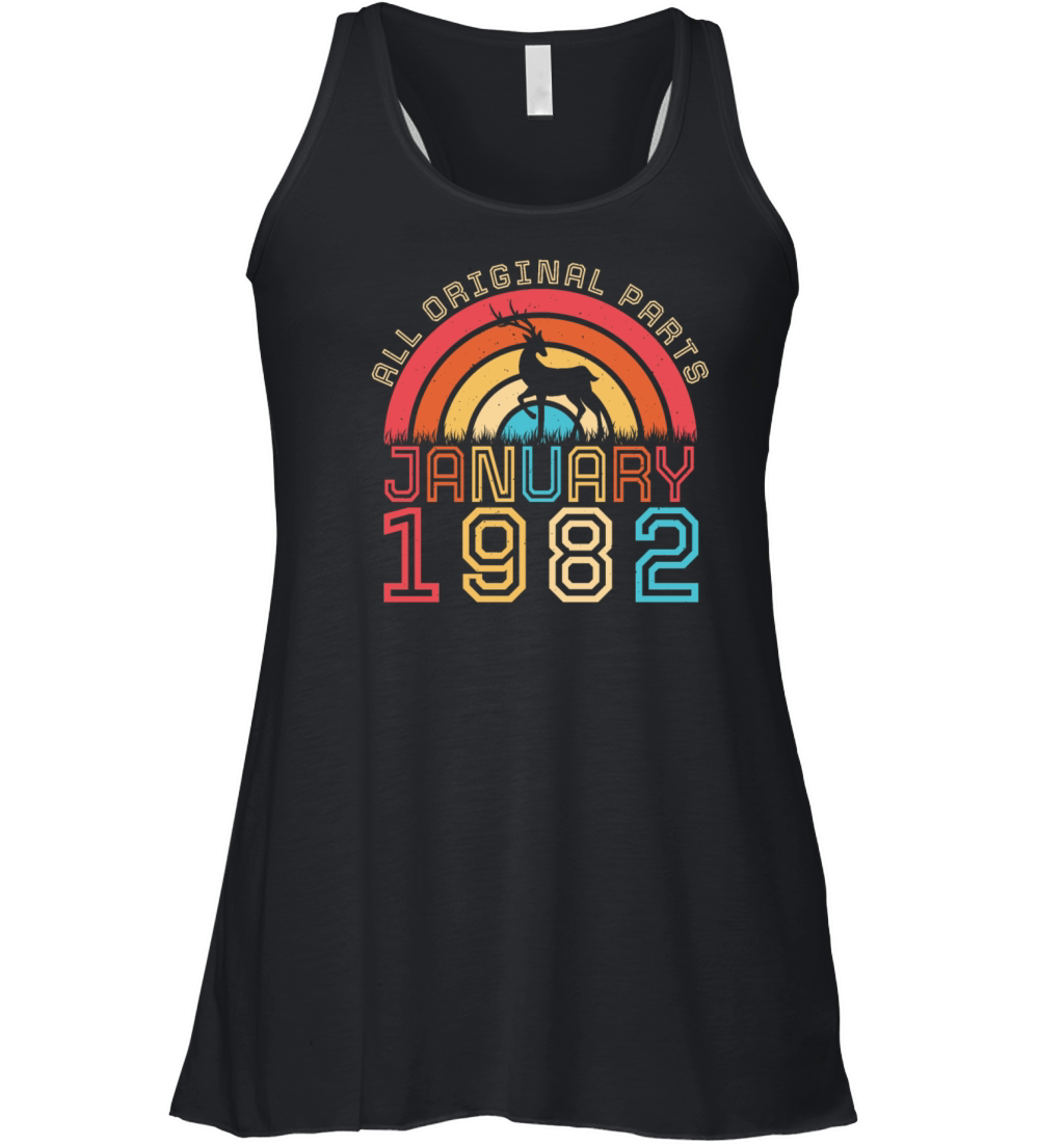 Born January 1982 Vintage Women's Flowy Tank Top