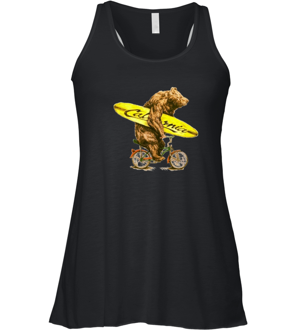 California bicycle for surfers Women's Flowy Tank Top