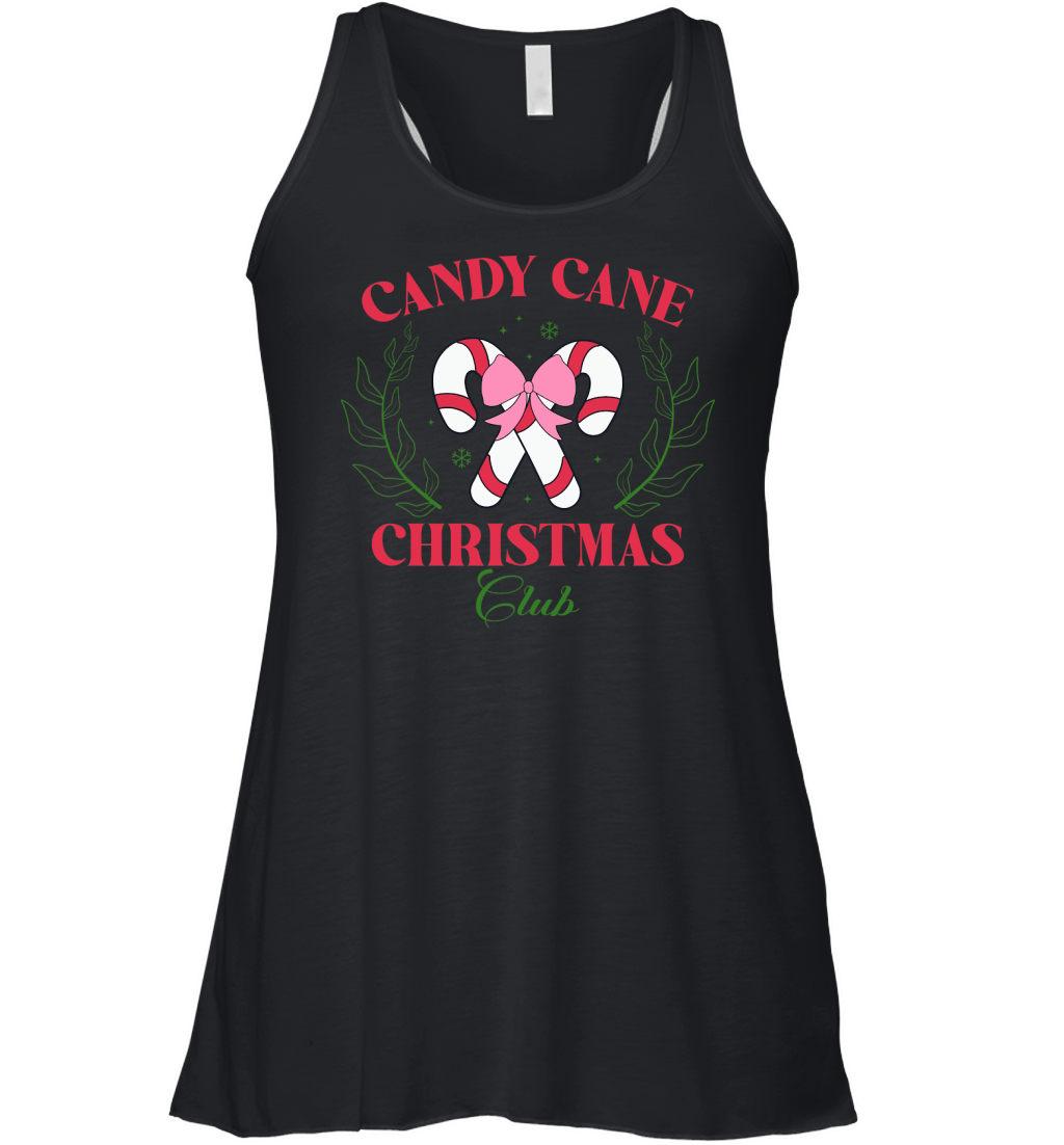 Christmas vintage candy club Women's Flowy Tank Top