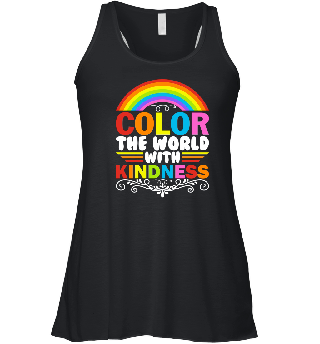 Color The World With Kindness Women's Flowy Tank Top
