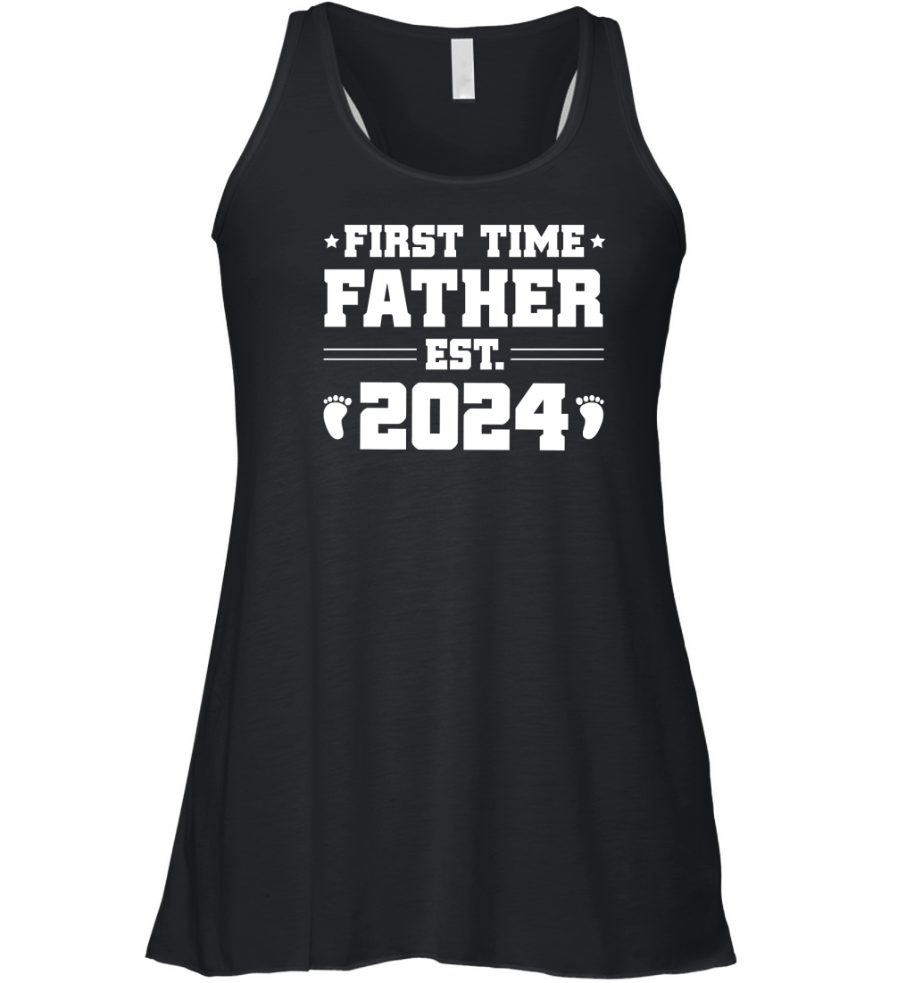 First Time Father Est 2024  (2) Women's Flowy Tank Top