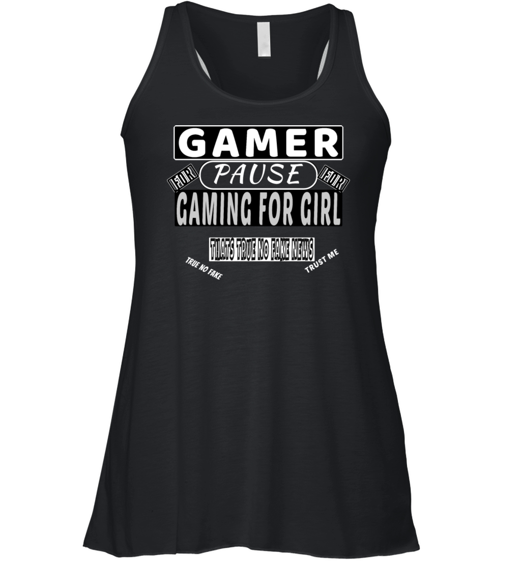 Gamer pause for girl Women's Flowy Tank Top