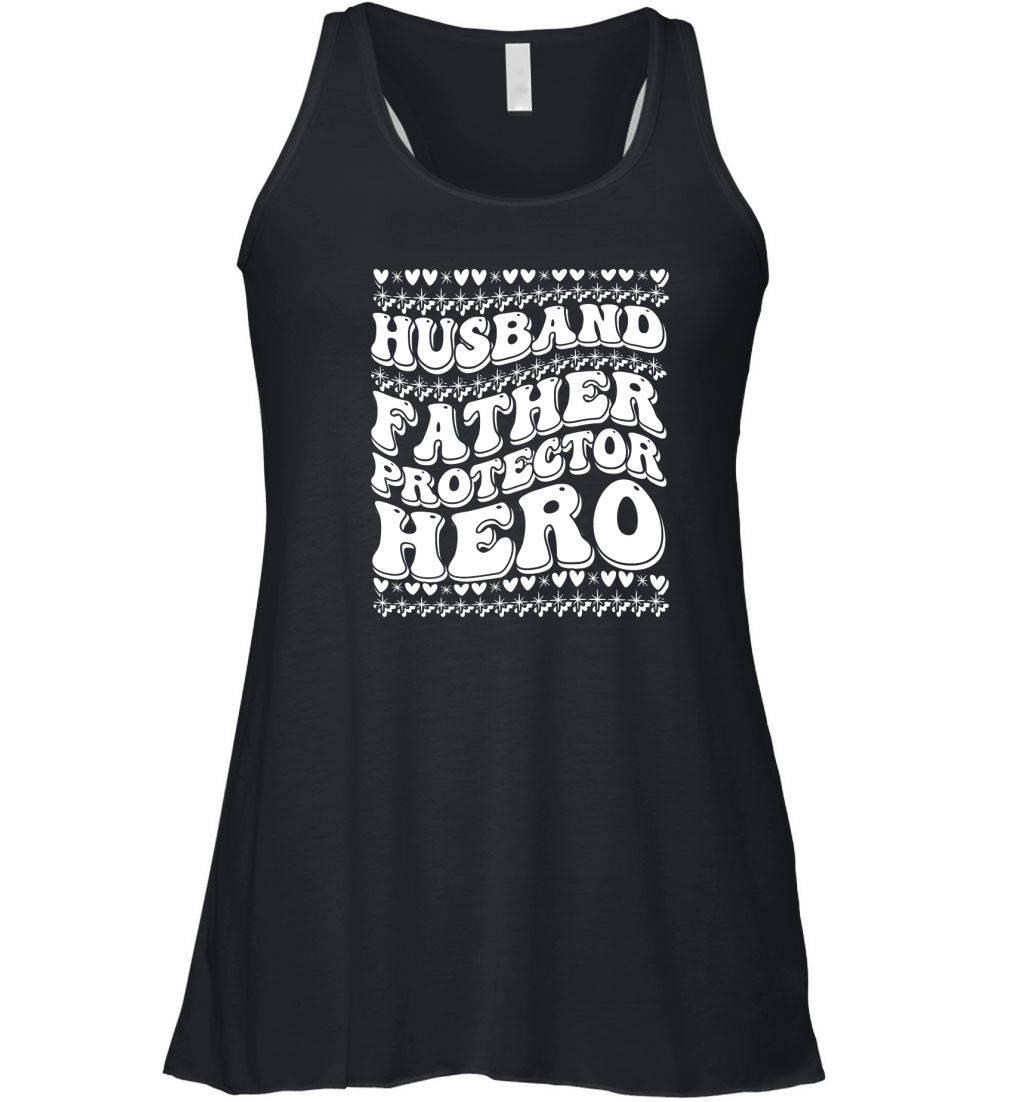 Husband father protector hero 03 Women's Flowy Tank Top