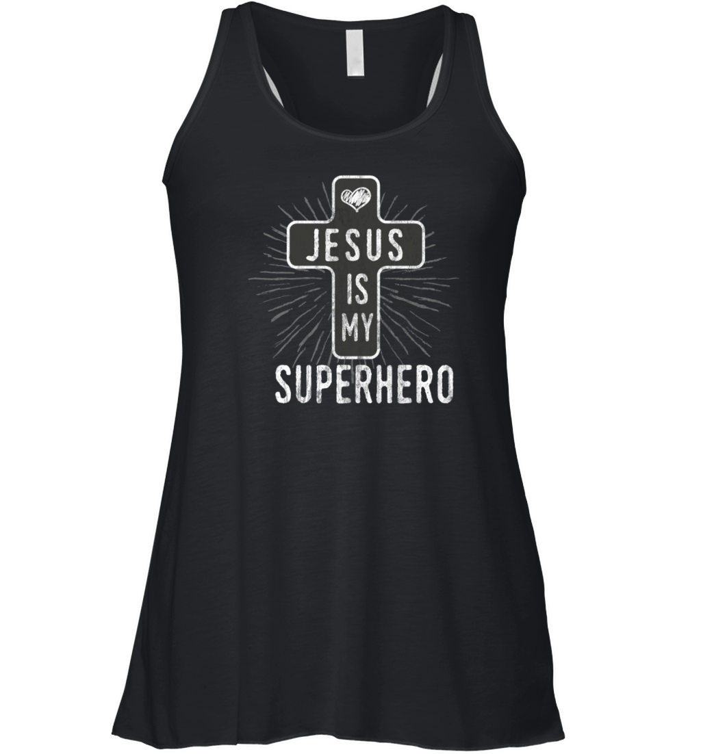Jesus is my superhero Women's Flowy Tank Top