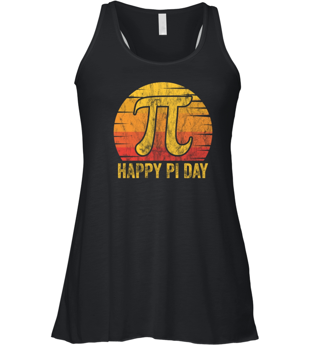 PI Day 2022 Math Lover Mathematics Retro Vintage Women's Flowy Tank Top