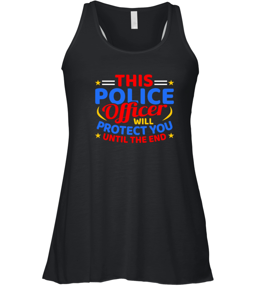 Police Policeman Police Car Gift Idea Women's Flowy Tank Top