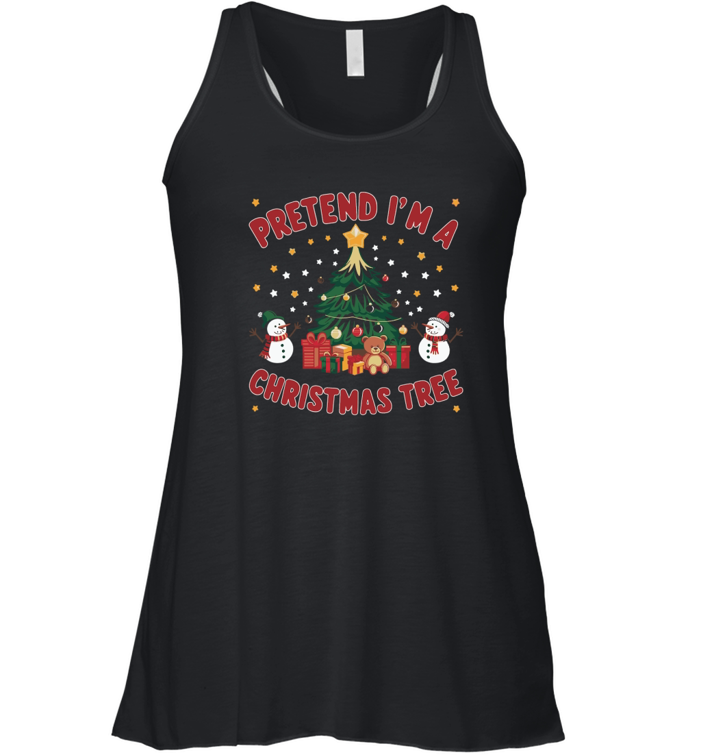 Pretend im a christmas tree Women's Flowy Tank Top