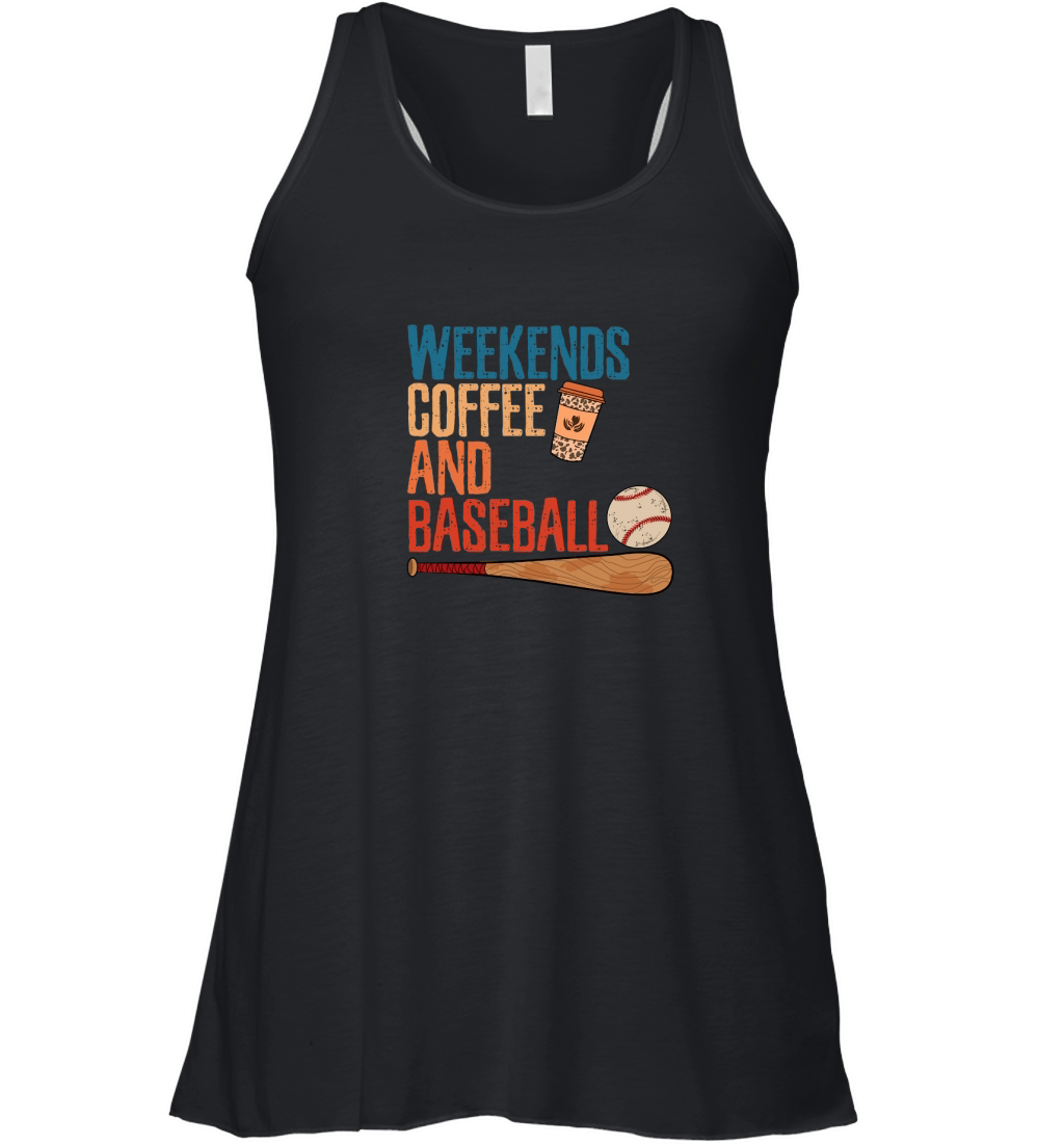Weekends Coffee And Baseball 2.01 Women's Flowy Tank Top
