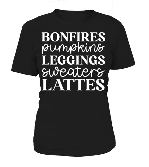 bonfires pumpkins t shirt design white Women's T-Shirt