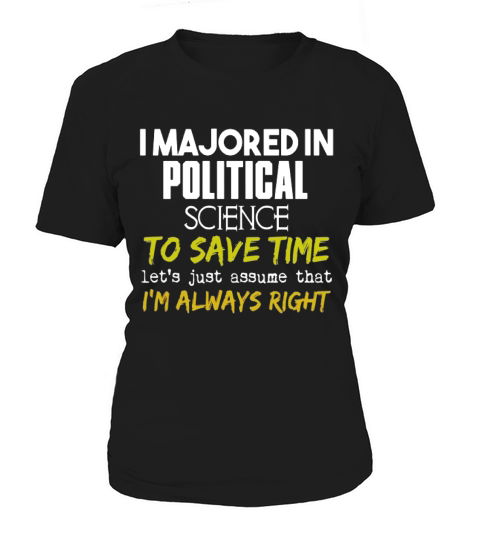 Political Science Major  for Back to School Gift Women's T-Shirt
