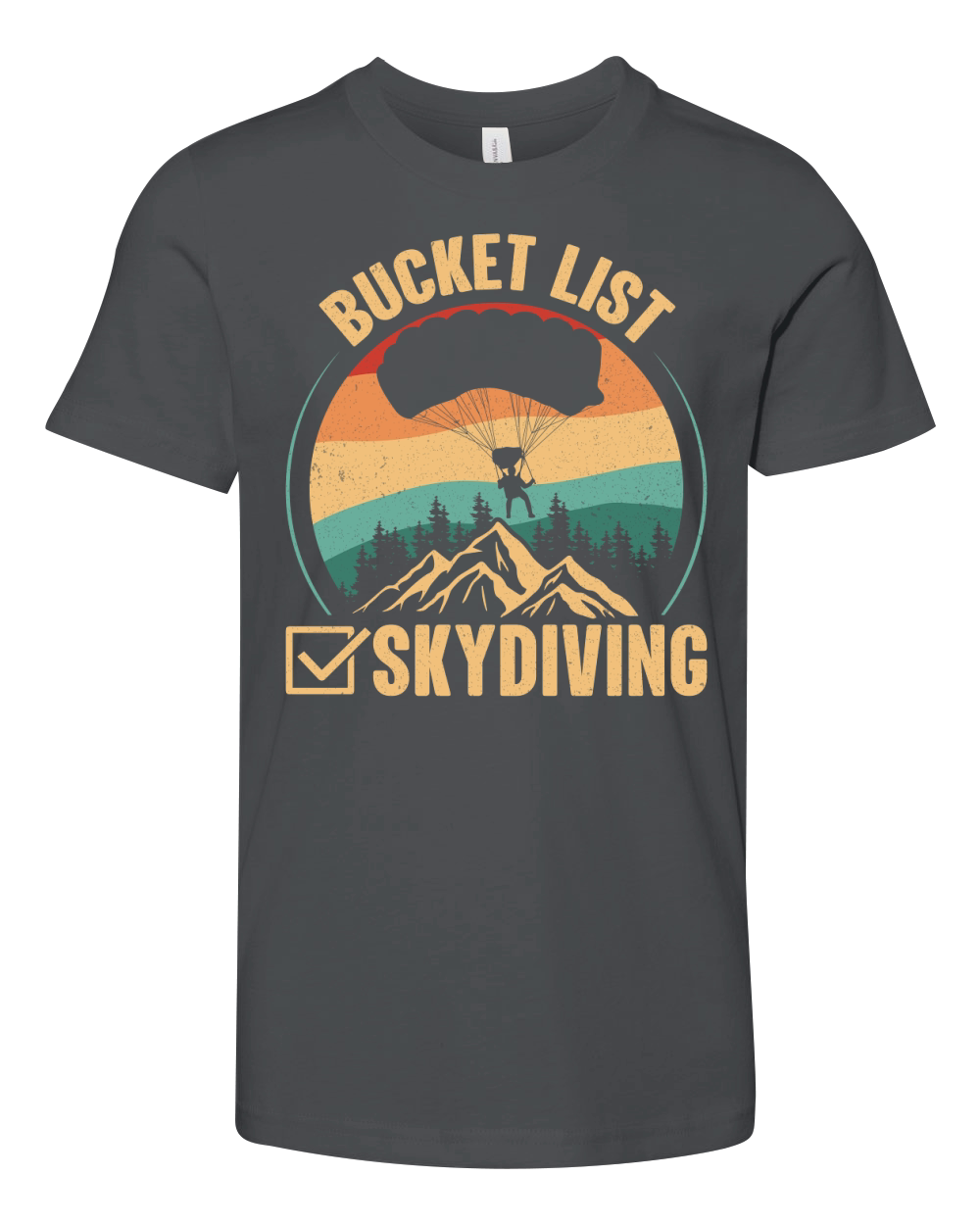 Bucket list skydiving 06 Youth Unisex Jersey Tee