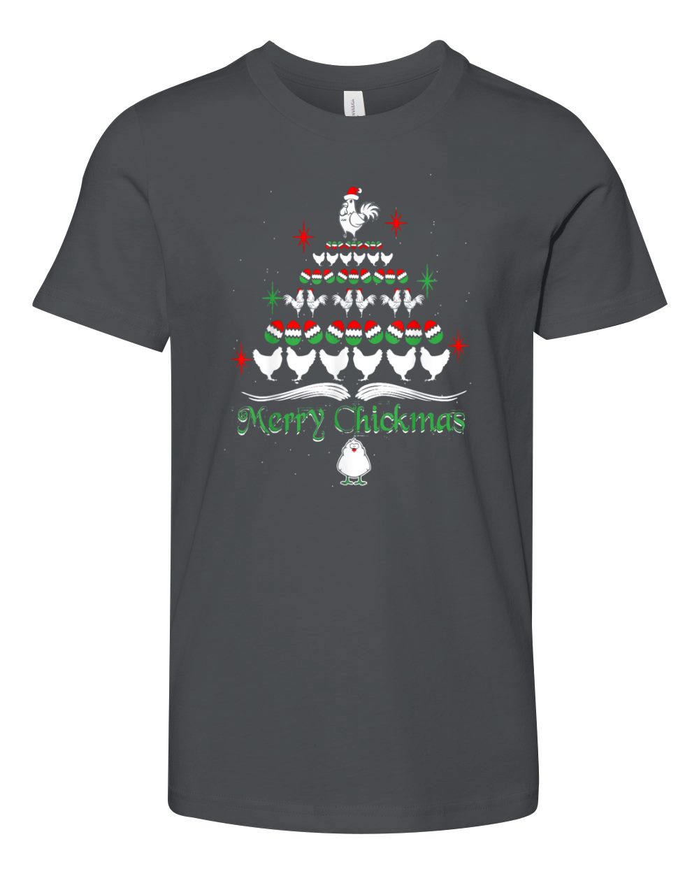Chicken Egg Christmas Tree Ugly Chicken Youth Unisex Jersey Tee