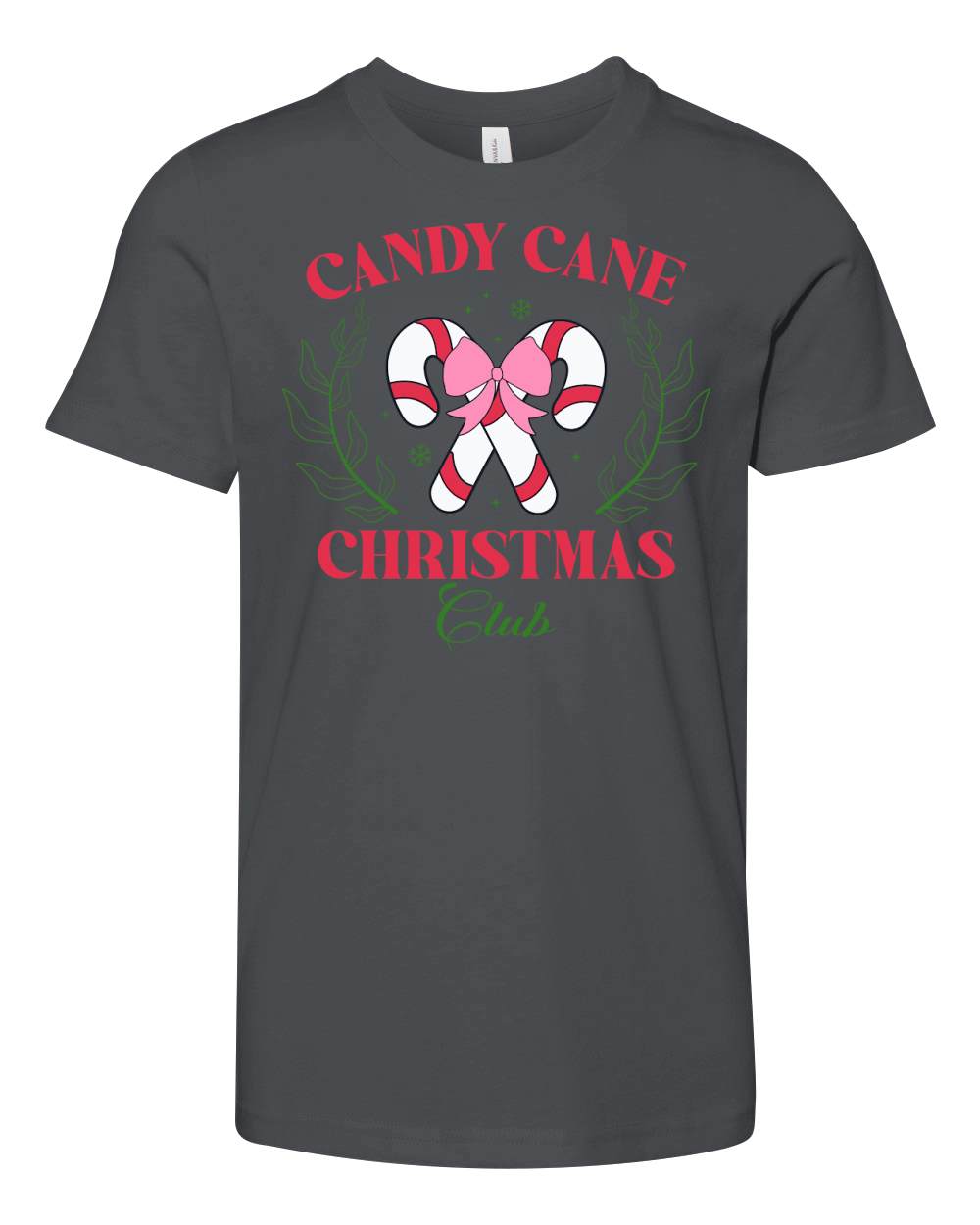 Christmas vintage candy club Youth Unisex Jersey Tee