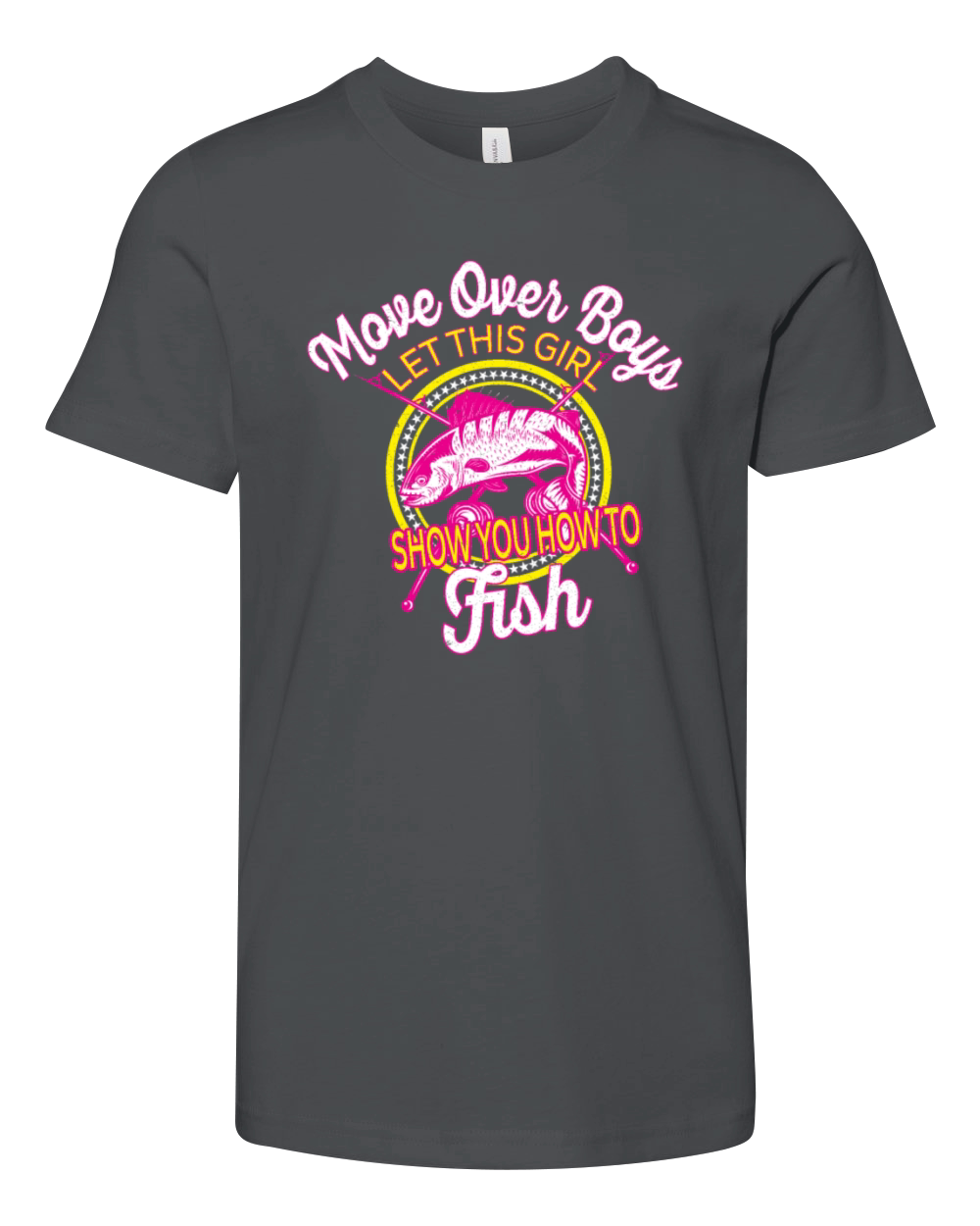 Funny Fisher woman Gift - Move Over Boys Youth Unisex Jersey Tee