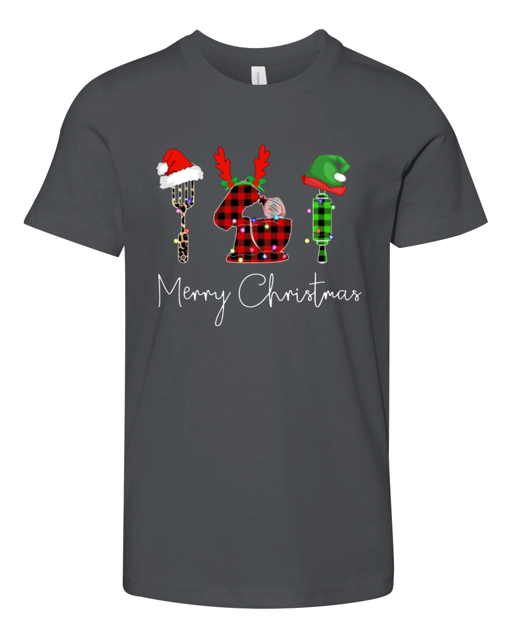 Jobs Christmas Baker Merry Christmas Vintage Youth Unisex Jersey Tee