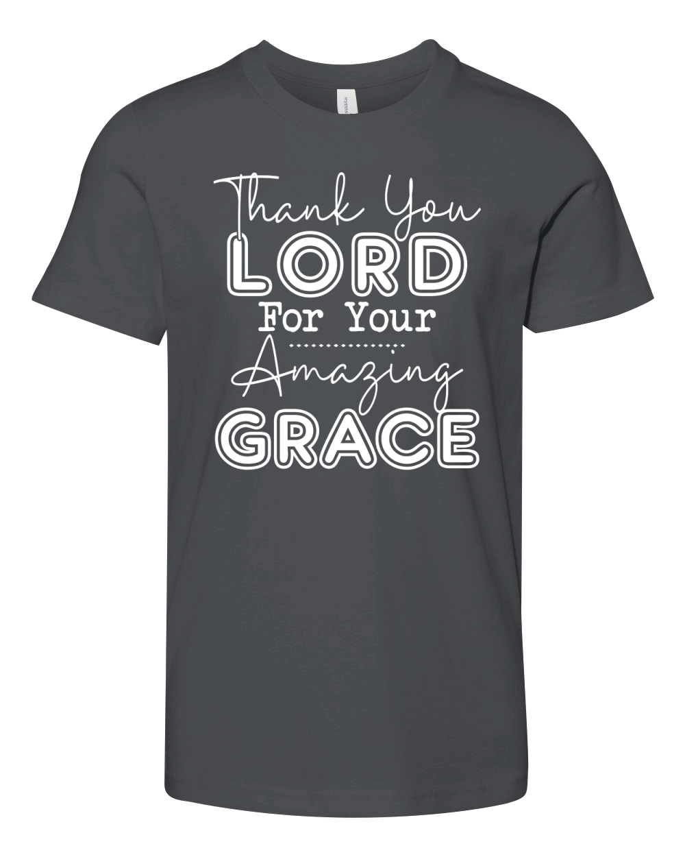 Thank You Lord For Your Amazing Grace Youth Unisex Jersey Tee