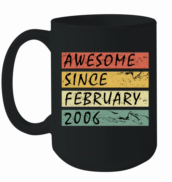 2006 vintage birthday February saying Ceramic Mug