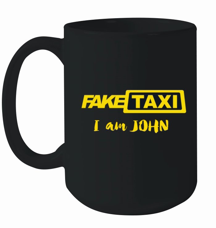 Fake Taxi I am John funny Ceramic Mug