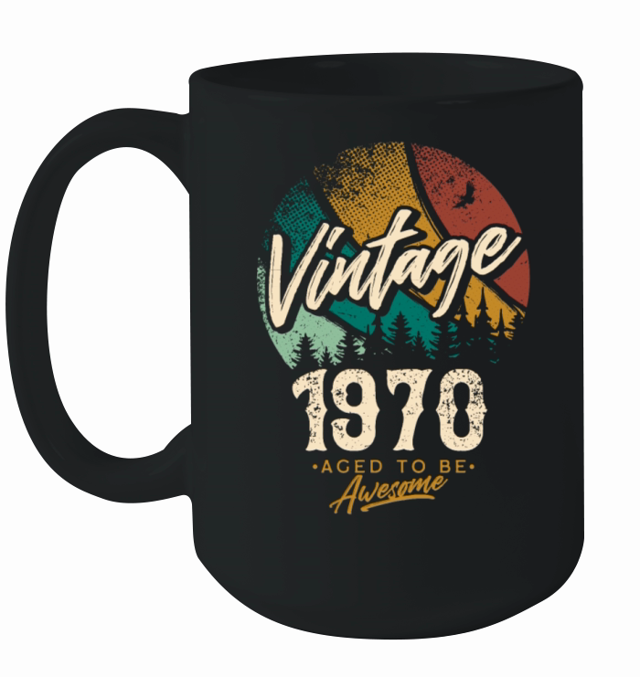 Vintage 1970 birthday gifts for men women bday Ceramic Mug