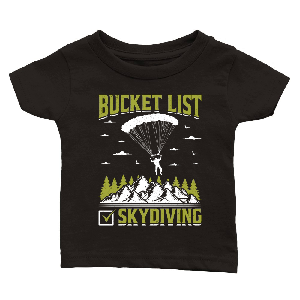 Bucket list skydiving 03 Classic Baby Crewneck T-shirt