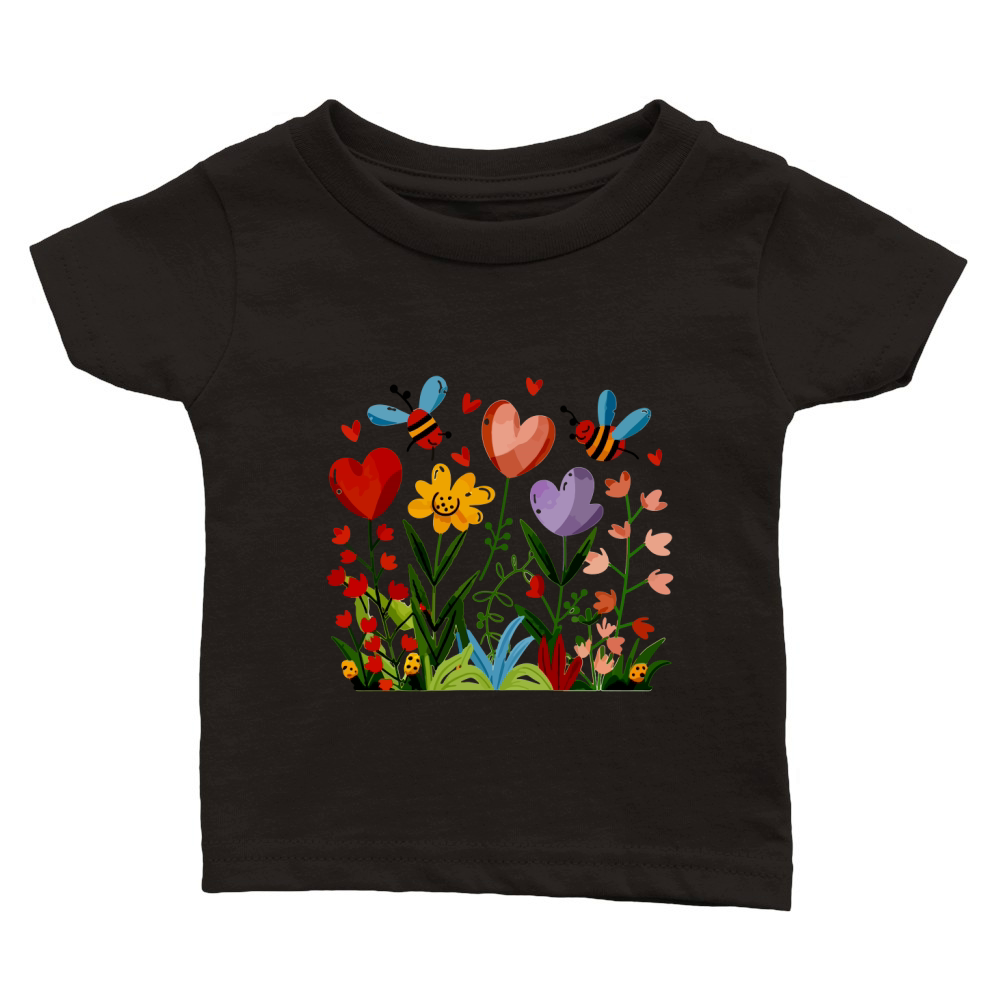 Flower T Shirt, Mom, Mothers Day Shirt, Sweet Shirt Design Flower Classic Baby Crewneck T-shirt
