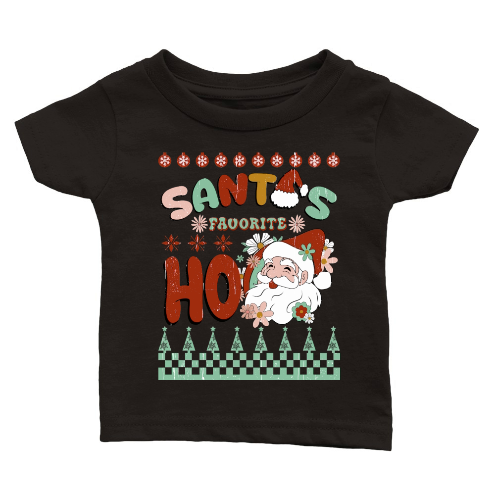Santas favorite ugly christmas Classic Baby Crewneck T-shirt