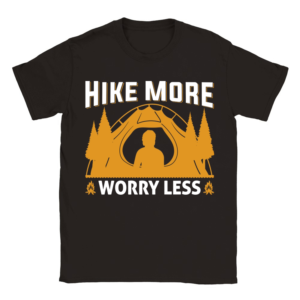 HIKE MORE WORRY LESS Classic Kids Crewneck T-shirt
