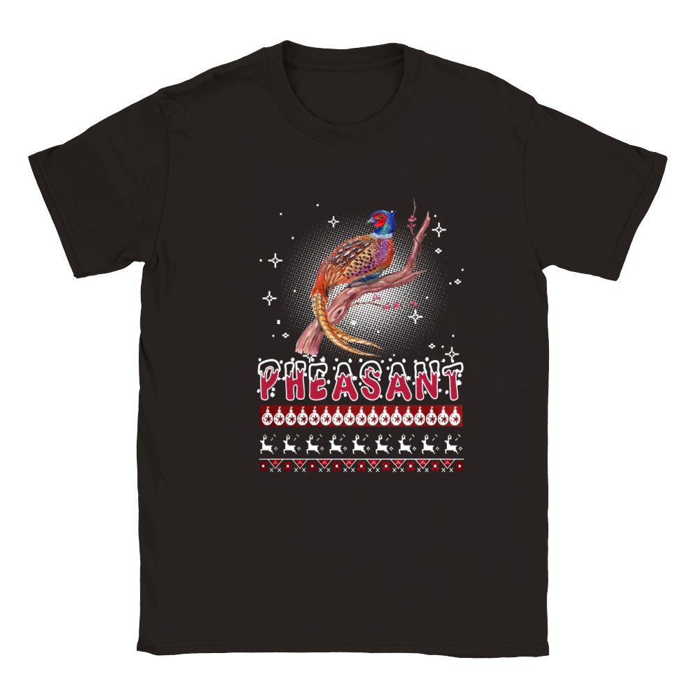 Pheasant Noel, Pheasant Ugly Christmas Classic Kids Crewneck T-shirt