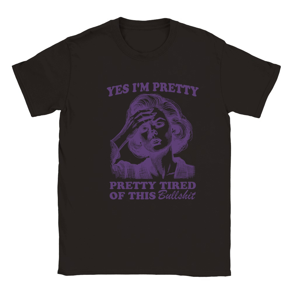 Pretty Tired Of This BS L Violet Classic Kids Crewneck T-shirt