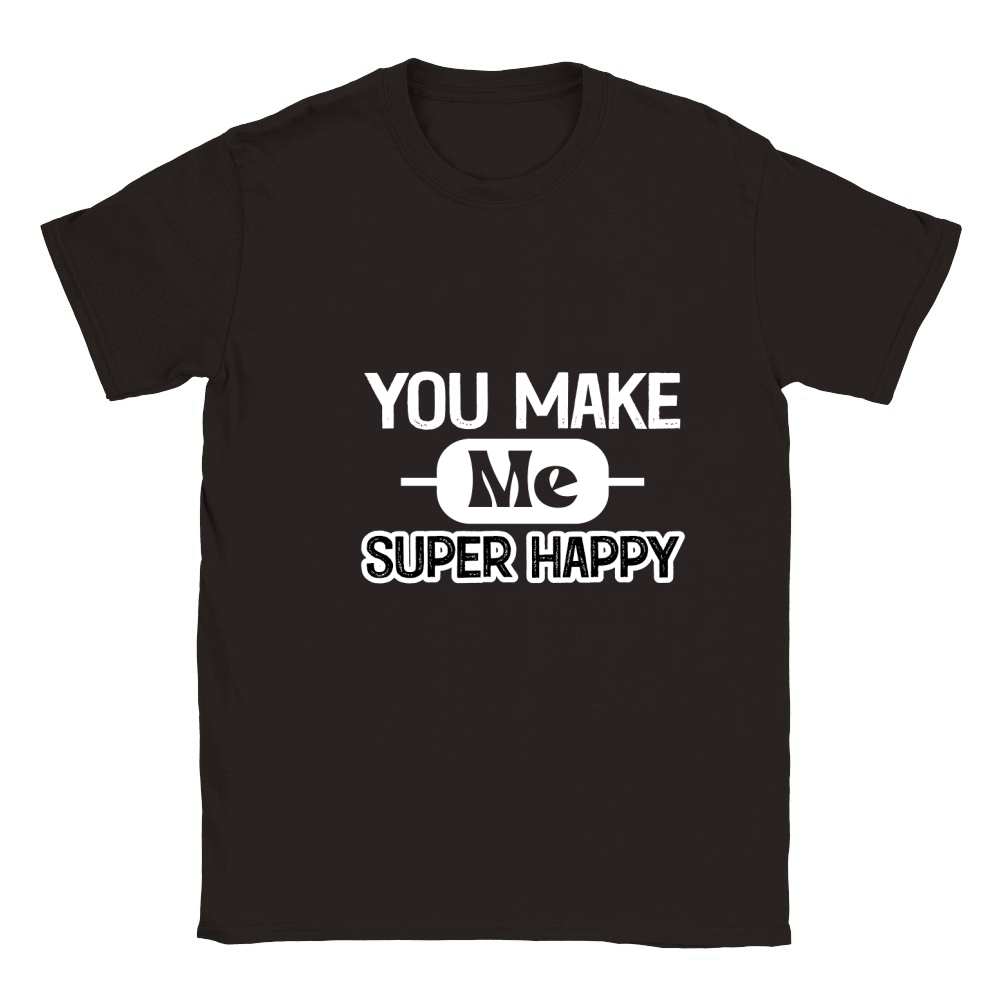 You Make Me Super Happy Classic Kids Crewneck T-shirt