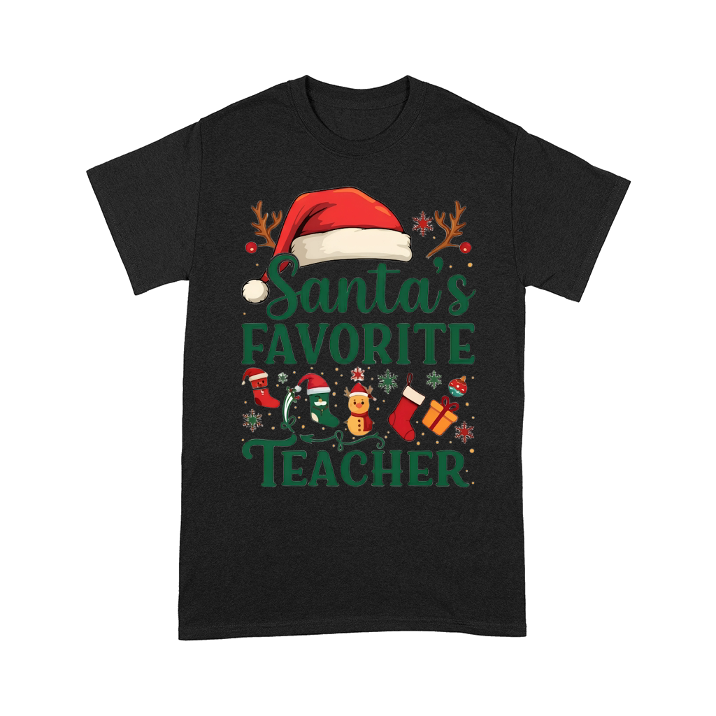 Santas Favorite Teacher 9 Comfort T-shirt