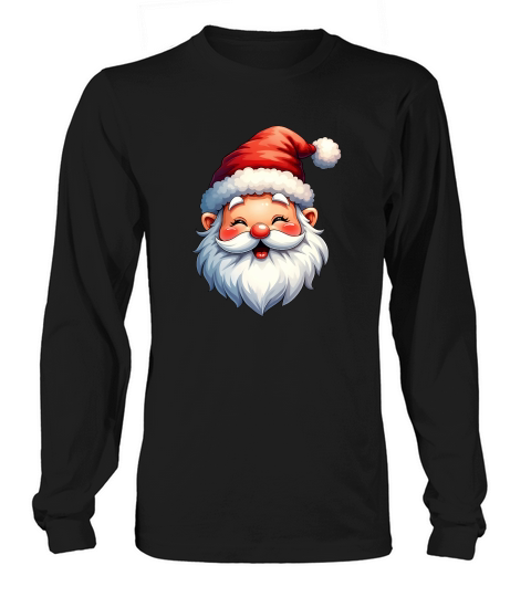 Christmas Santa Clipart 5 03 Long sleeved Unisex