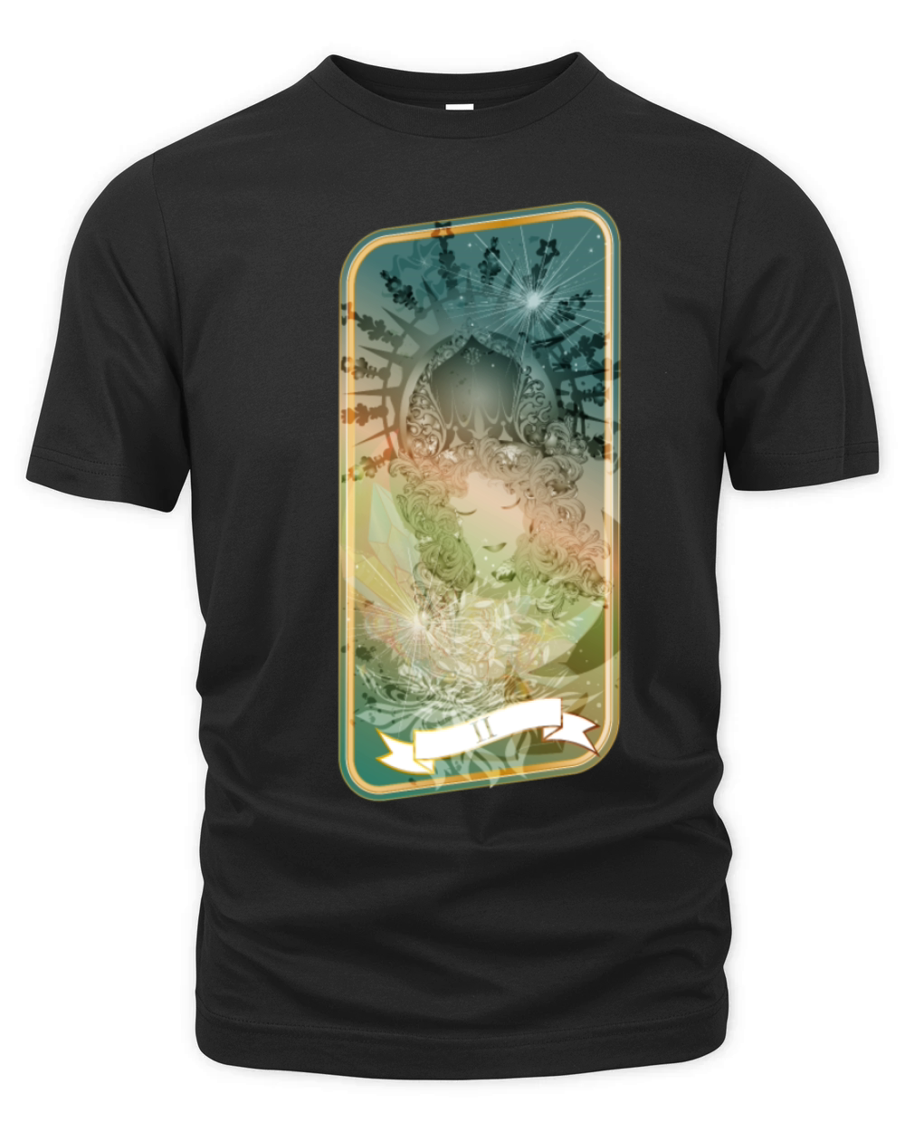 ornate tarot card the high priestess Organic Unisex T-shirt