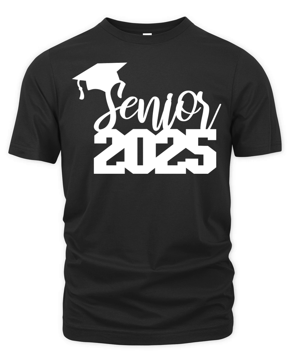 Senior 2025 small cap white Organic Unisex T-shirt