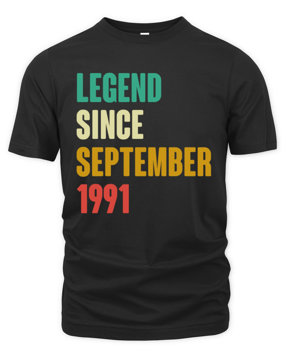 September 1991 31st Birthday 31 Years Old Bday Gi Organic Unisex T-shirt