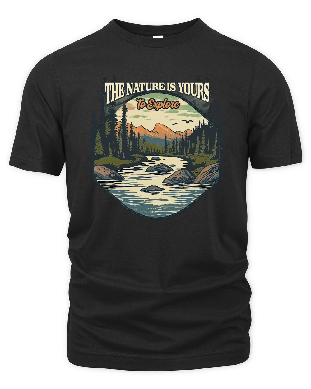 The Nature Is Yours To Explore Organic Unisex T-shirt