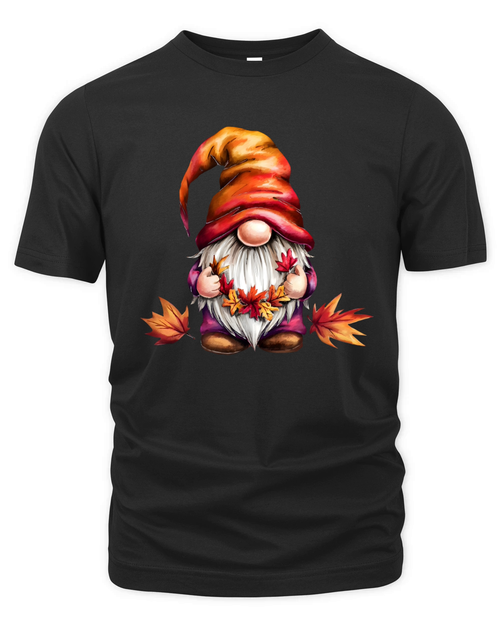 Watercolour Dwarves Autumn Clipart Organic Unisex T-shirt