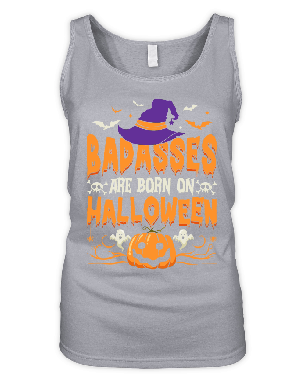 badasses are bornon halloween happy halloween Organic Women's Tank Top