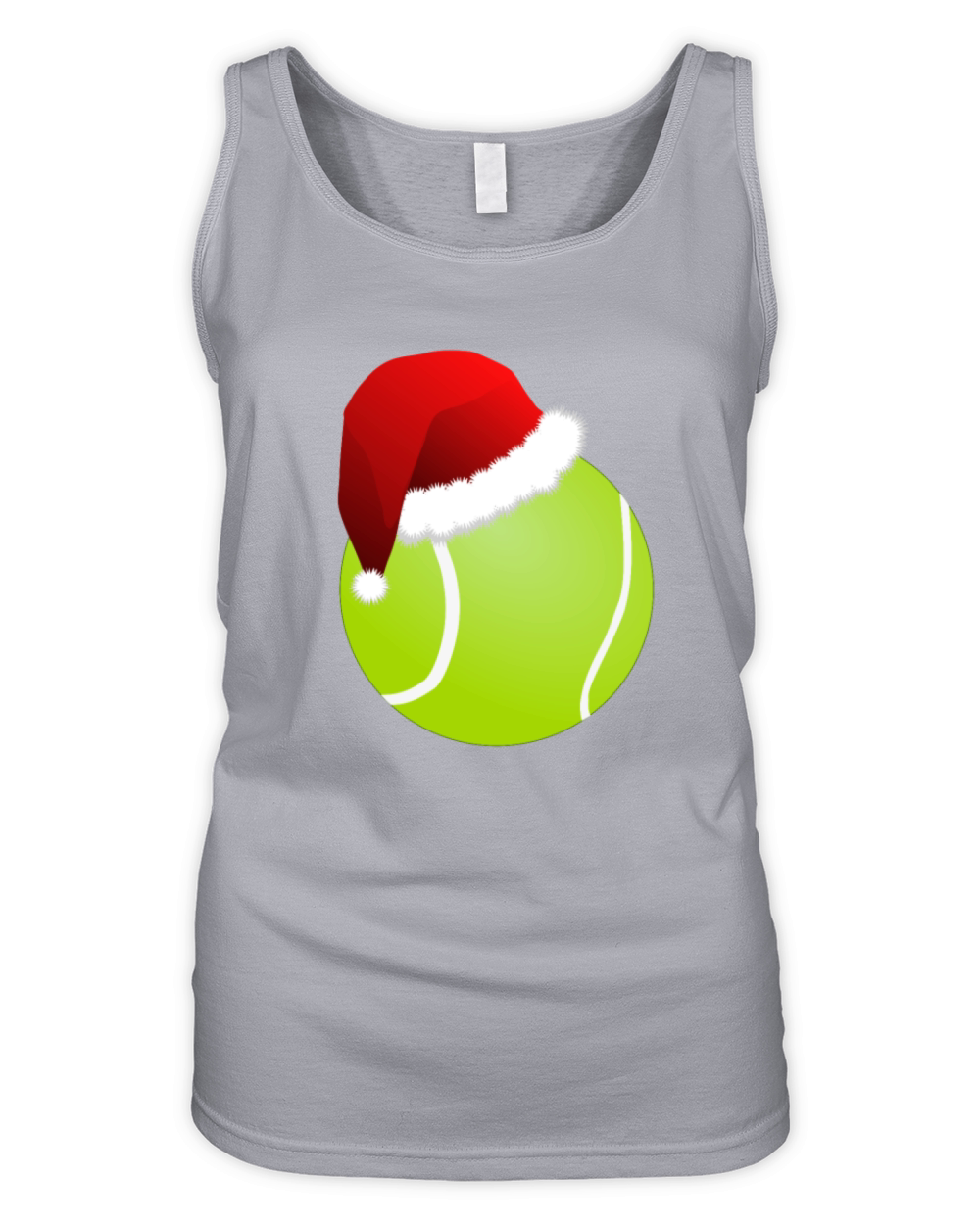 Christmas Tennis Ball Sports Organic Women's Tank Top