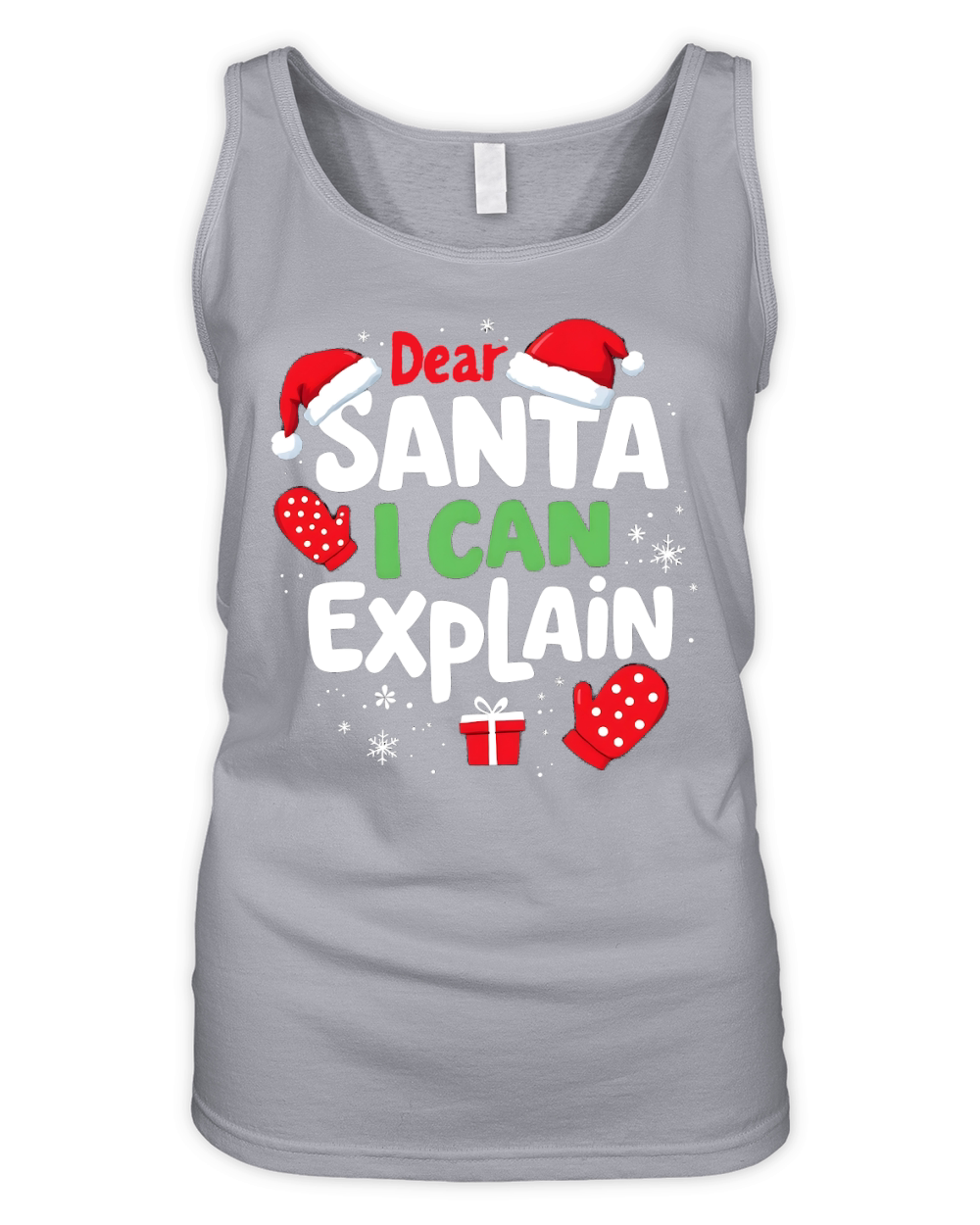 Dear santa i can explain Organic Women's Tank Top