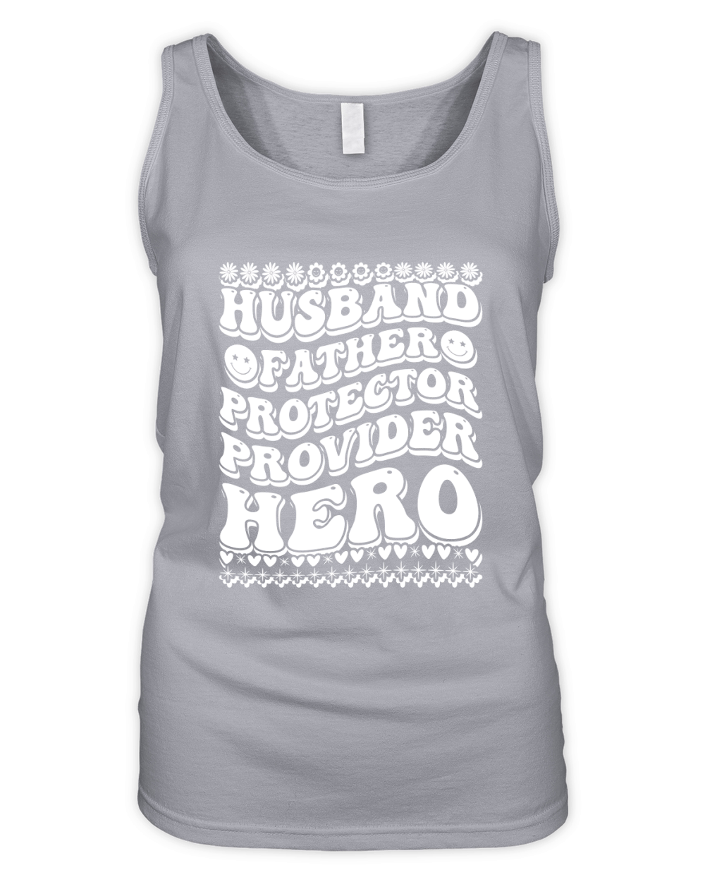 Husband Father Protector provider hero 04 Organic Women's Tank Top