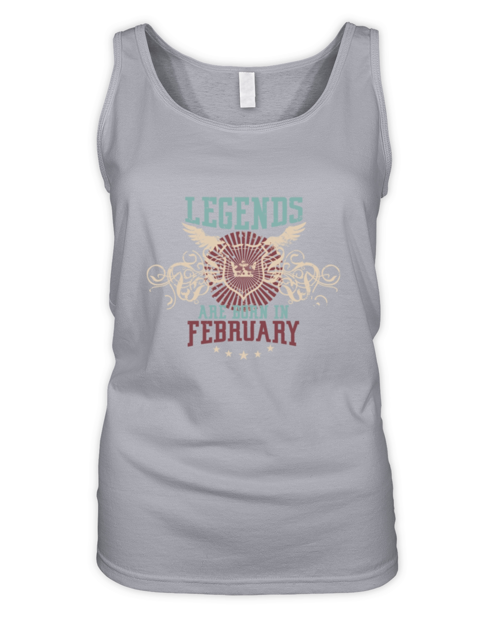 Legends are born in february Organic Women's Tank Top