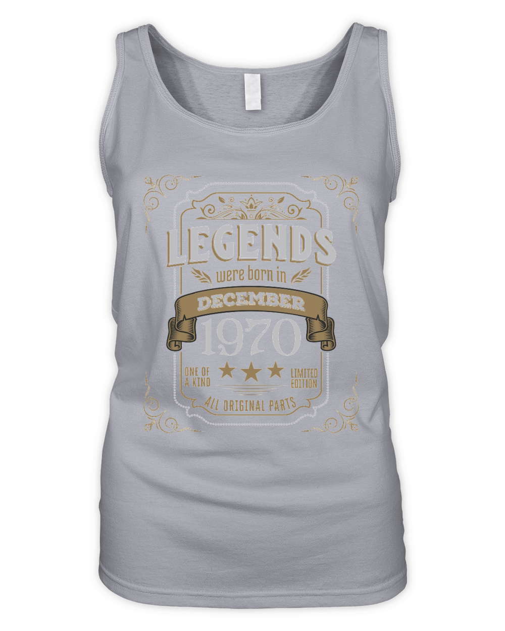 Legends Were Born In December 1970 Organic Women's Tank Top