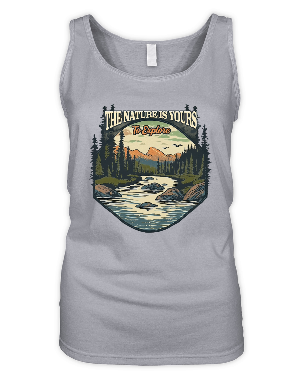 The Nature Is Yours To Explore Organic Women's Tank Top