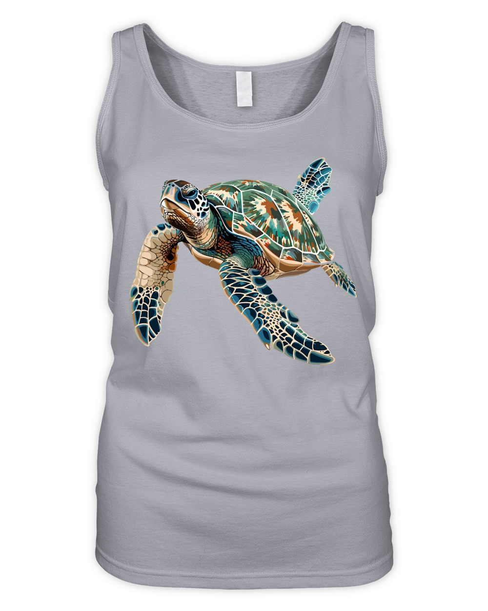 Turtle Vector Illustration 02 Organic Women's Tank Top