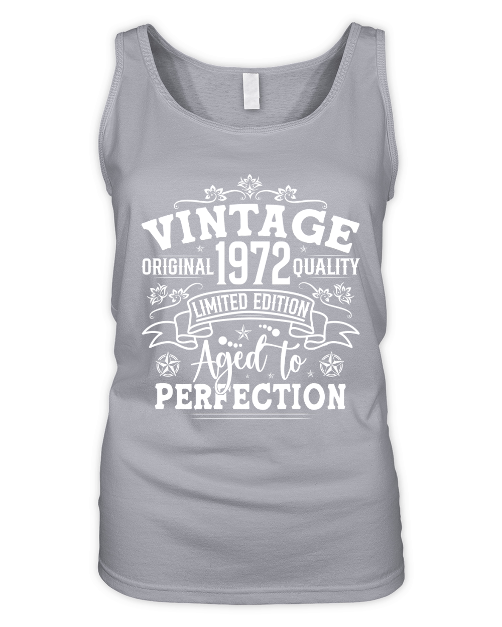 Vintage Birthday TShirt Design Bundle 1972 Organic Women's Tank Top