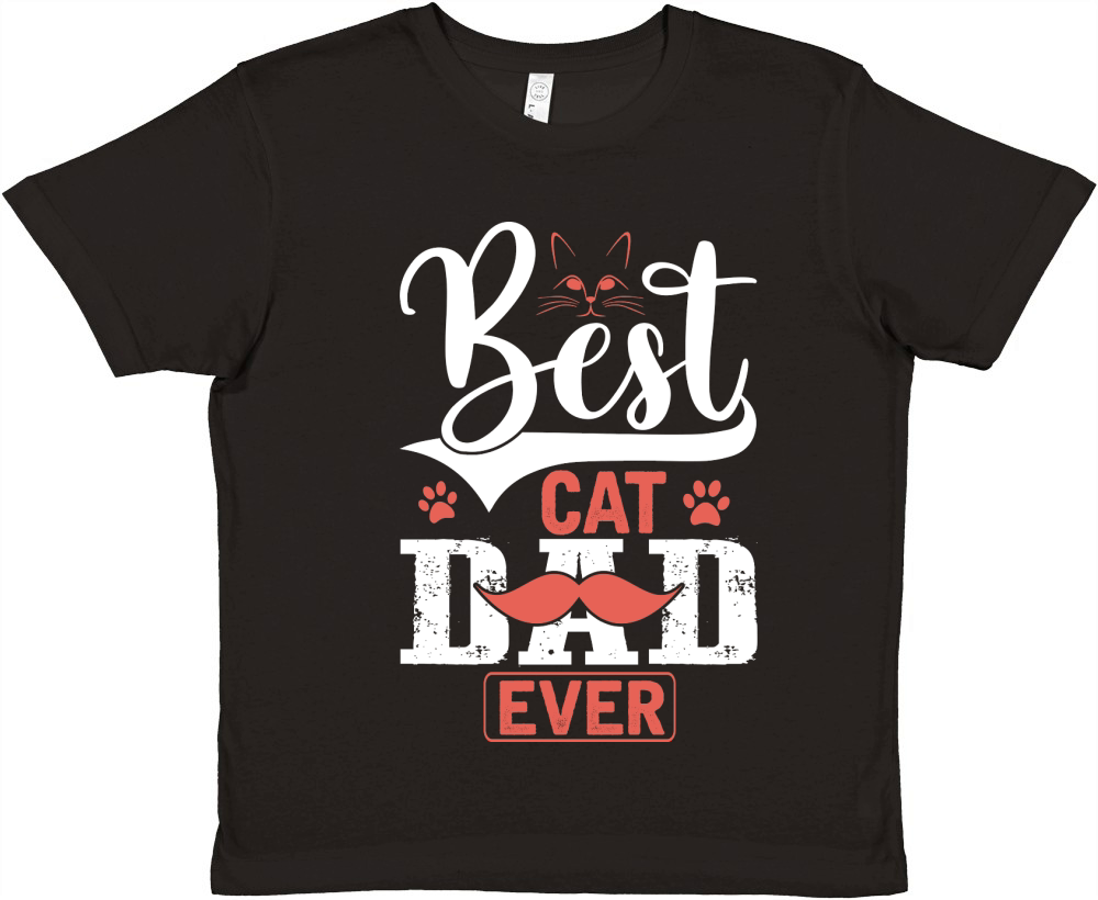 best cat dad ever Premium Kids Crewneck T-shirt